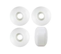 RaceBon 52mm Skateboard Wheels Hardness 95A Polyurethane Trick Skating Wheel Free 608 Bearings and Spacers Set of 4 (White)