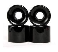 RaceBon 60mm Longboard Skateboard Wheels Hardness 78A Polyurethane Cruising Wheel Free 608 Bearings and Spacers Set of 4 (Black)