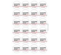 Racecourse Ground LL11 Wrexham Road Sign Circular Matt Paper Stickers A4 Sheet of 24 (Each Sticker is 45mm Diameter)