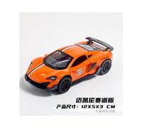 (Racecourse Orange) 1:36 Diecast Alloy Car Model Children's Toy Car Open the door Decoration Cool Racing Car Boy toys Gift