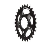 RaceFace Narrow Wide Oval Chainring: Direct Mount CINCH 28t Black