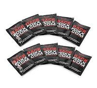 Racefoxx Visor and Helmet Cleaner Cloth, Visor Cleaner, Cleaning Product, Motorcycle Helmet, Motorcycle Visor, Helmet Visor, 10 Sets in Package