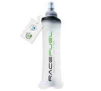 RaceFuel Foldable 250 ml Water Bottle Gel Bottle, Soft Flask BPA-Free, with RaceFuel Energy Gel Recipe QR Code, Perfect for Running, Marathon, Triathlon and Cycling (1 Piece, 250 ml)