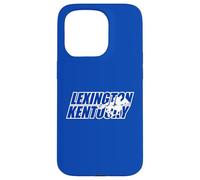 Racehorse Silhouette Inside Lexington Kentucky Bold Letters Case for iPhone 15 Pro