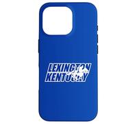 Racehorse Silhouette Inside Lexington Kentucky Bold Letters Case for iPhone 16 Pro