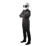 Racequip 110005 110 Series Large Black SFI 3.2A/1 Single Layer One-Piece Driving Suit