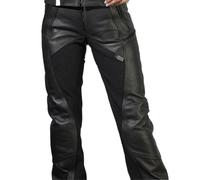 Racer Beasty Ladies Leather Motorbike Trousers, Black, 44