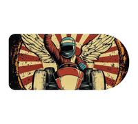 Racer in a Victory Pose with Checkered Flags Mouse Pad Gaming, 29.1 x13.8 inch Long Computer Keyboard Mouse Mat Non-Slip Base, Large Desk Pad for Gamer Office Home