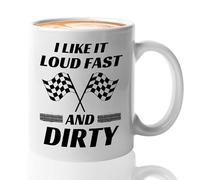 Racer Loud Fast and Dirty Drag Lover Speed | Ceramic Coffee Mug | 11 OZ