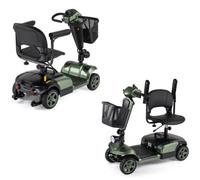 Racer Mobility Scooter, Compact 4mph Travel Scooter with Adjustable Seat & Tiller, Comfortable Padded Seat, Easy Controls, Up to 9 Miles Battery Range, 23 Stone Weight Capacity