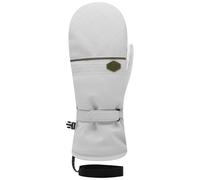 Racer - Primaloft® Ski mittens - M Snow 5 White for Women in Leather - Size 8 - Black Black 8
