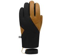 Racer - Waterproof Ski gloves in Primaloft® - Mountaineer 3 Black Camel for Men in Nylon - Size 9 - Beige Beige 9