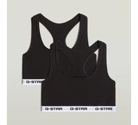 Racerback Bralette 2-Pack - Black - Women M