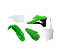 Racetech Plastic Kit OEM 16/Green/White/Black For KX85-100 14-21 - Pack Of 5