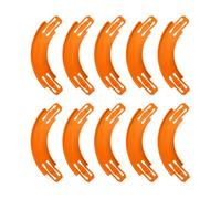 Racetrack Connectors Compatible with Hot Wheels,90 Degree Banked Turn,10 Packs,Upgrade Edition (Orange)