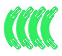 Racetrack Connectors Compatible with Hot Wheels, 90 Degree Banked Turn, 4 Packs, Upgrade Edition (Green)