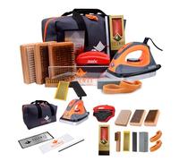 RaceWax Elite Ski Snowboard Tuning Kit: Complete with Iron, Wax, Edge Tools, Base Repair