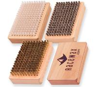 RaceWax Pro Ski Wax Brush Kit: Nylon, Horsehair, Brass
