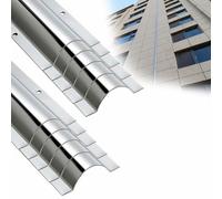 Raceway Metal Cord Cover 40 46 53 60 80 100 115 Mm Width, Wireguard Guard Raceway Stainless Steel With Mounting Holes, Cable Concealer For Home/School/Factory(20 PCS,Outer width 60mm)