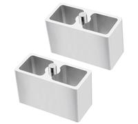 Racewill 3 inch Universal Leaf Spring Lowering Block, 2 Pack Aluminum Lower Blocks for Ride Height Adjustment, 5" Length x 2-1/3" Width