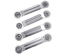 Racfenick 4 Pack Glider Bearing Arm Bracket Hardware Rocker Replacement Parts, 6.88" Length,5.5" Between Mounting Holes (Silver)