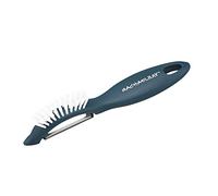 Rachael Ray 46825 Tools and Gadgets Nylon Veg-a-Peel Fruit/Vegetable Brush and Peeler, Marine Blue, Stainless Steel
