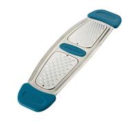 Rachael Ray 46913 Multi-Grater with Silicone Handle, Stainless Steel, Marine Blue