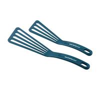 Rachael Ray 47451 2-Piece Turner Set Nylon Slotted, Marine Blue