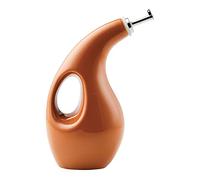 Rachael Ray 48466 Ceramic EVOO Oil and Vinegar Dispensing Bottle with Spout, 24 Ounce - Pumpkin Orange