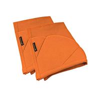 Rachael Ray Kitchen Towel, Oven Glove Moppine - 2-in-1 Ultra Absorbent Kitchen Towels with Heat Resistant Padded Pockets Like Pot Holders and Oven Mitts to Handle Hot Cookware - Burnt Orange, 2 Pack
