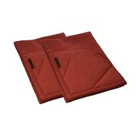 Rachael Ray Moppine Towel, 2pk- 2-in-1 Kitchen Towel and Pot Holder with 2 Heat Resistant Pockets to Grip Hot Cookware, Bakeware-Absorbent Kitchen Towels Perfect for Drying Dishes and Hands, Brick Red