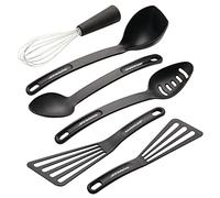 Rachael Ray Tools and Gadgets Kitchen/Cooking Utensil Set, 6 Piece, Black