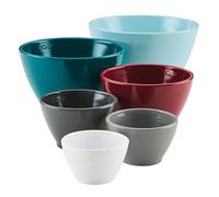 Rachael Ray Tools and Gadgets Nesting/Stackable Measuring Cups Set, 6 Piece - Assorted Colors