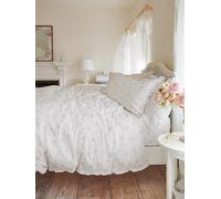 Rachel Ashwell Shabby Chic Rosabelle 100% Cotton Duvet Cover Set In Pink 180 Thread Count (King Size Duvet Cover Set: 230cm x 220cm)