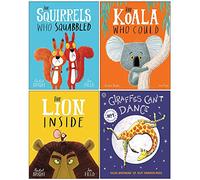 Rachel Bright & Giles Andreae 4 Books Collection Set ( Rachel Bright - Squirrels Who Squabbled, Lion Inside, Koala Who Could & Giles Andreae - Giraffes Can't Dance)