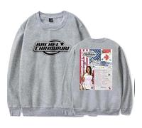 Rachel Chinouriri Merch All I Ever Asked Tour 2025 Crew Neck Sweatshirt Unisex Long Sleeve Pullover (Grey,4XL)