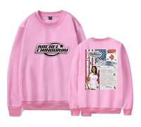 Rachel Chinouriri Merch All I Ever Asked Tour 2025 Crew Neck Sweatshirt Unisex Long Sleeve Pullover (Pink,L)