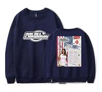 Rachel Chinouriri Merch All I Ever Asked Tour 2025 Crew Neck Sweatshirt Unisex Long Sleeve Pullover (Navy,XXS)