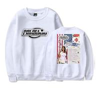 Rachel Chinouriri Merch All I Ever Asked Tour 2025 Crew Neck Sweatshirt Unisex Long Sleeve Pullover (White,L)
