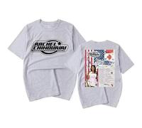 Rachel Chinouriri Merch All I Ever Asked Tour 2025 T-Shirt Unisex Fashion Short Sleeve Crew Neck Top (Grey,XL)