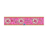 Rachel Ellen 16Th Foil Happy Birthday Banner Pink (One Size)