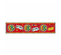 Rachel Ellen 18Th Foil Happy Birthday Banner Red (One Size)