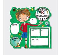 Rachel Ellen 8 Football Party Invitations
