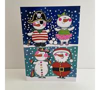 Rachel Ellen Advent Calendar Christmas Card - Snowmen Dressing Up