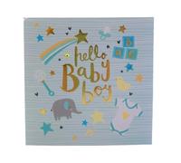 Rachel Ellen Baby Card - Hello Baby Boy - PEONY10