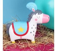 Rachel Ellen Circus Design Horse Pony Resin Money Savings Box Bank