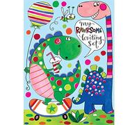 Rachel Ellen Designs Children's Letter Writing Set Wallet - Dinosaur Design