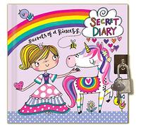 Rachel Ellen Designs Ltd Secret Diary, Secrets of a Princess with Unicorn, 14cm x 14cm