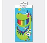 Rachel Ellen Dinosaur Scented Pencils Colouring Erasable Fruity Smells - Pack 12