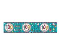 Rachel Ellen Foil 100Th Birthday Banner Multicoloured (One Size)